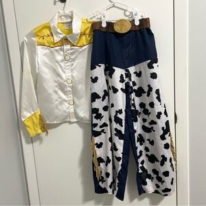 Official Disney Jessie Toy Story 2 Piece Costume Shirt Pants Size L (10)